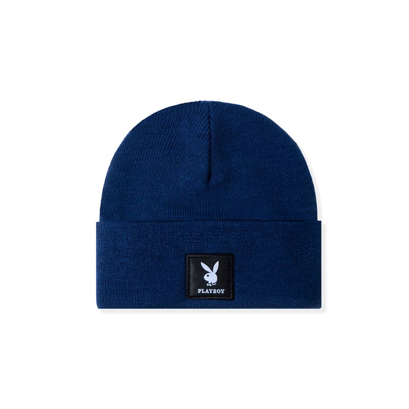 Sombreros Playboy Knit Beanie With Logo Patch Hombre Verdes | 2937-FIDYH