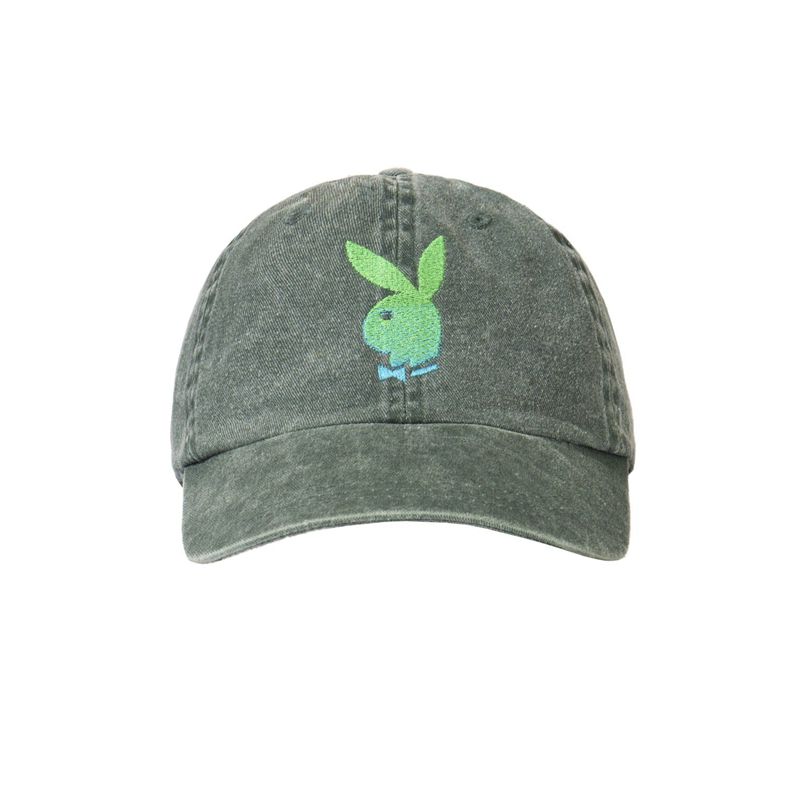 Sombreros Playboy Ombre Rabbit Head Dad Mujer Verdes | 0149-VFGZX