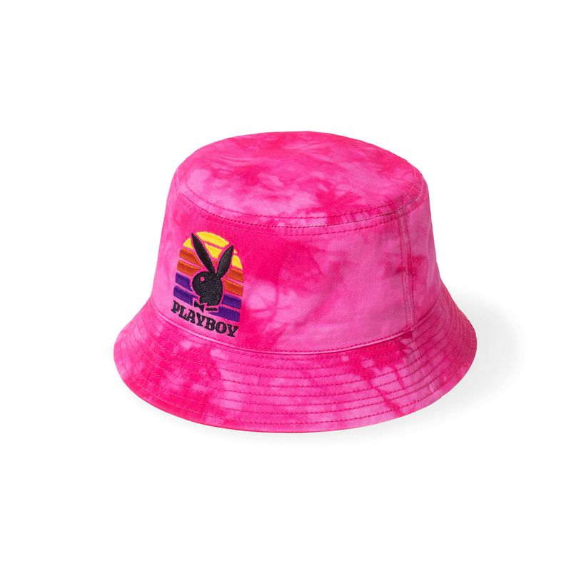 Sombreros Playboy Sunset Tie Dye Bucket Mujer Morados | 0912-SLMIG