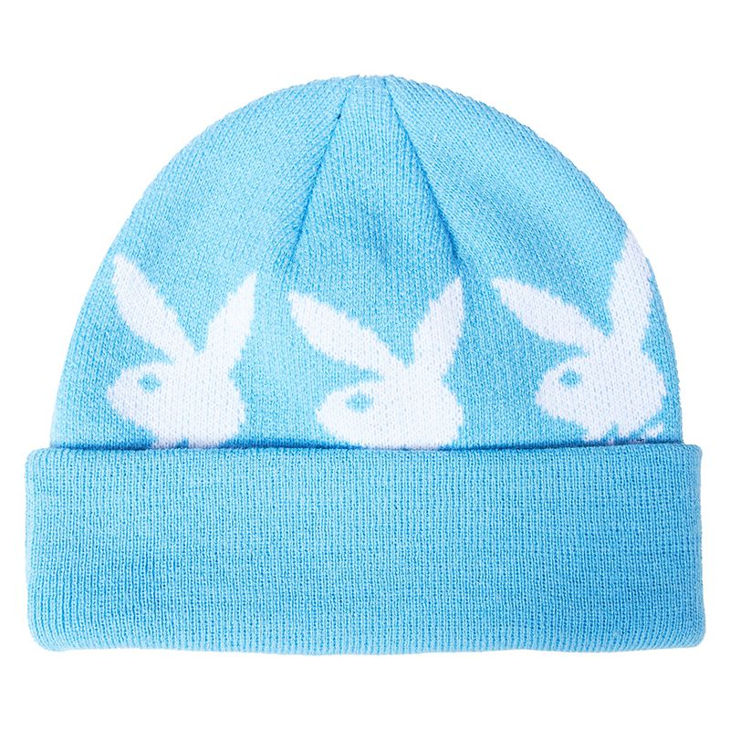 Sombreros Playboy X Pleasures Jacquard Bunny Beanie Hombre Azules | 2168-FSXNO