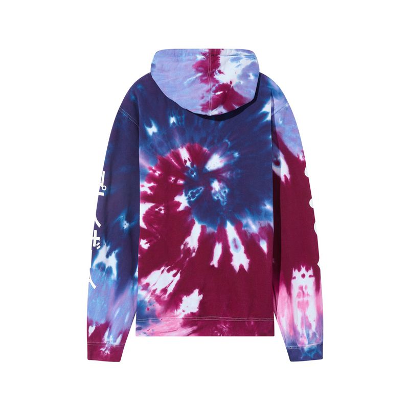 Sudadera Con Capucha Playboy Ace Of Spades Tie Dye Hombre Rosas Morados | 8904-SZAWM