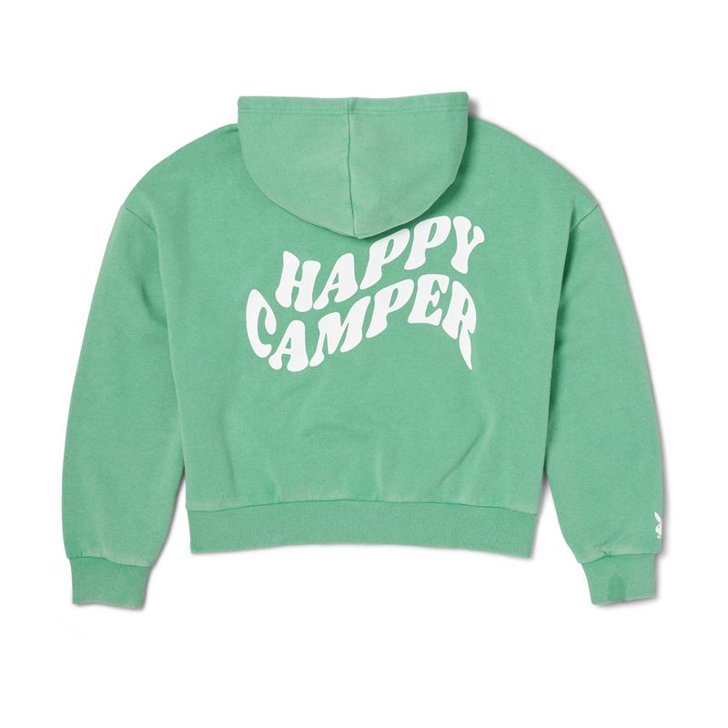 Sudadera Con Capucha Playboy Campfire Mujer Verdes | 1675-WLQXR