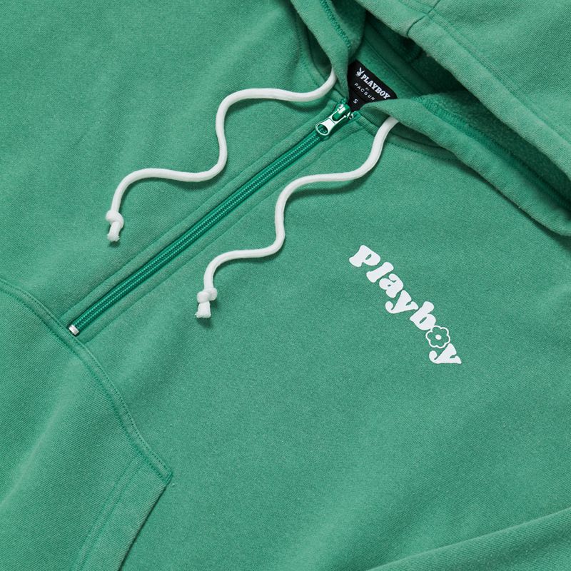 Sudadera Con Capucha Playboy Campfire Mujer Verdes | 1675-WLQXR