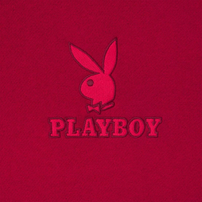 Sudadera Con Capucha Playboy Classic Crewneck Mujer Rojos Oscuro Verde Oliva | 1483-LQOSP