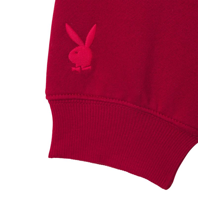 Sudadera Con Capucha Playboy Classic Crewneck Mujer Rojos Oscuro Verde Oliva | 1483-LQOSP