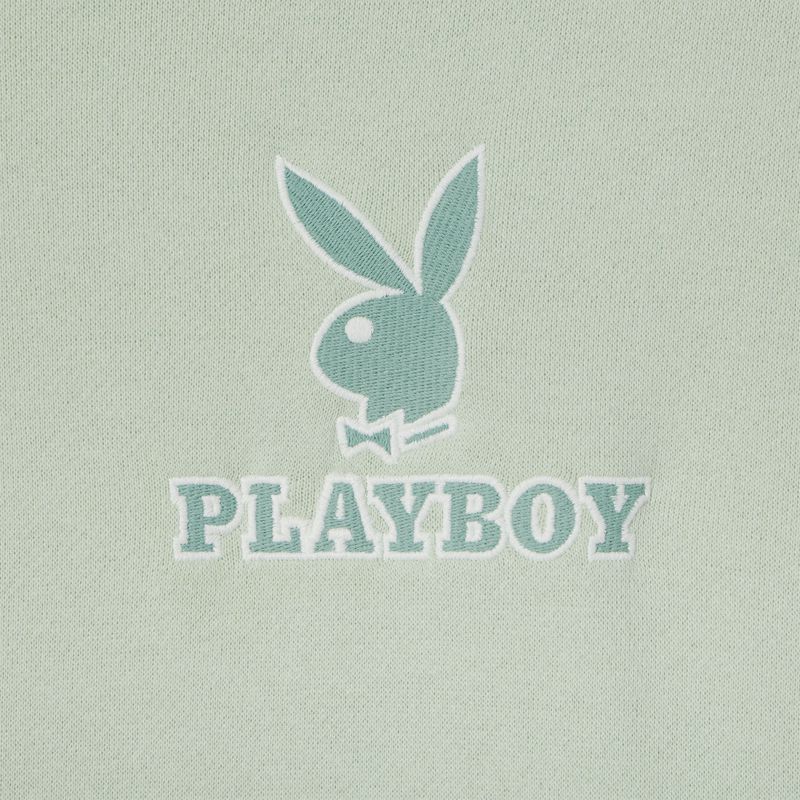 Sudadera Con Capucha Playboy Classic Crewneck Mujer Rojos Oscuro Verde Oliva | 1483-LQOSP