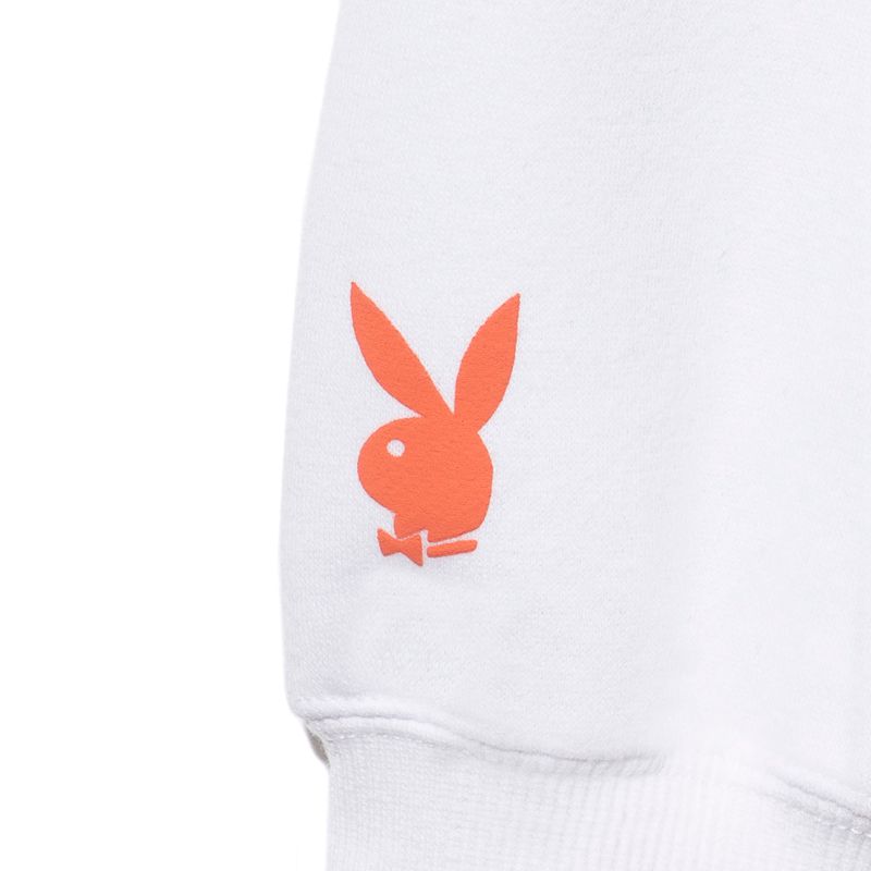 Sudadera Con Capucha Playboy Club Rainbow Crewneck Mujer Blancos | 4062-PGNZW