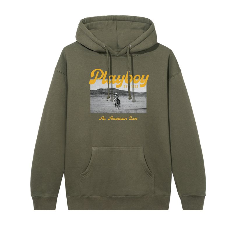 Sudadera Con Capucha Playboy Desperado American Icon Mujer Blancos | 5246-WXTND