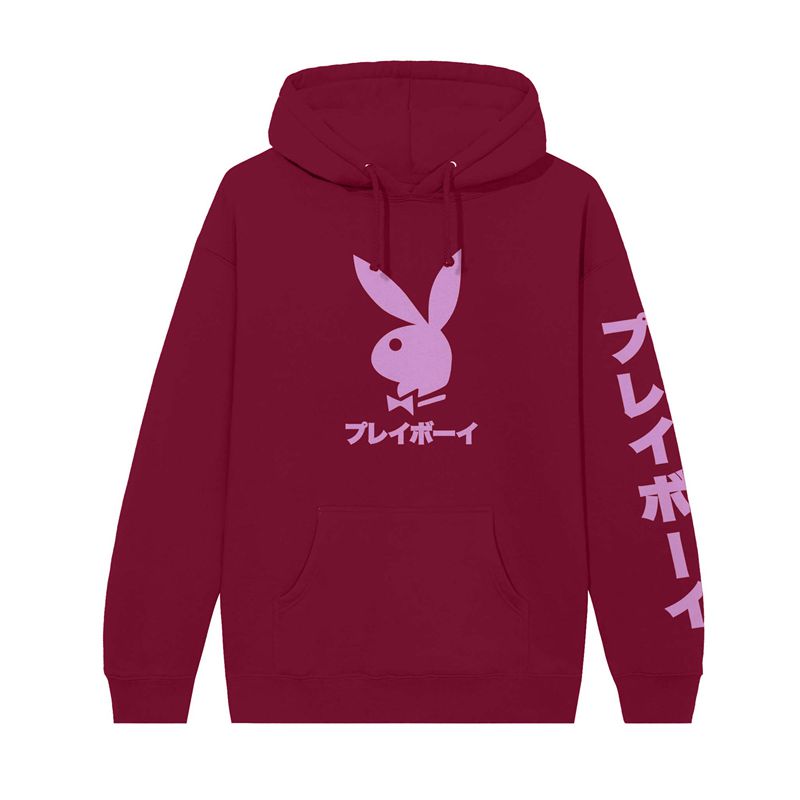 Sudadera Con Capucha Playboy Japanese Rabbit Head Hombre Rojos | 1078-KMVJE