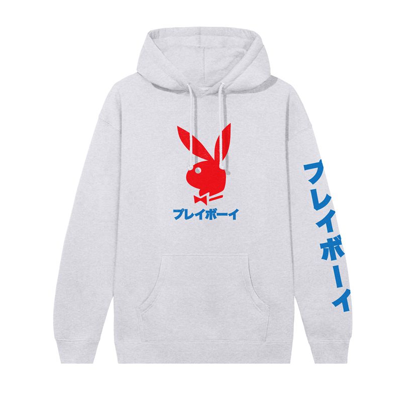 Sudadera Con Capucha Playboy Japanese Rabbit Head Hombre Blancos | 6527-FKHOE