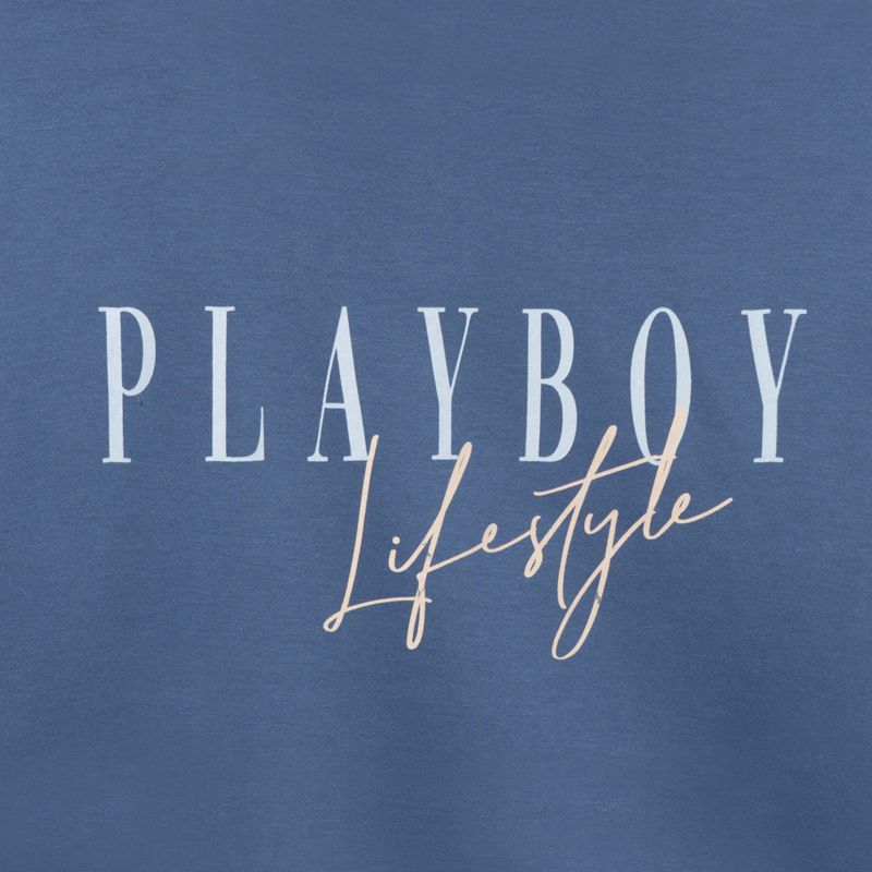 Sudadera Con Capucha Playboy Lifestyle Zip-Up Mujer Azules | 6549-HTSEM