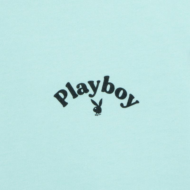 Sudadera Con Capucha Playboy Logo Oversized Crewneck Mujer Verde Menta | 6584-WMEPS