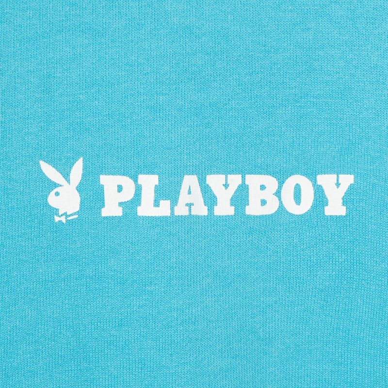 Sudadera Con Capucha Playboy Logo Oversized Zip-Up Mujer Azules | 7430-QLZAB