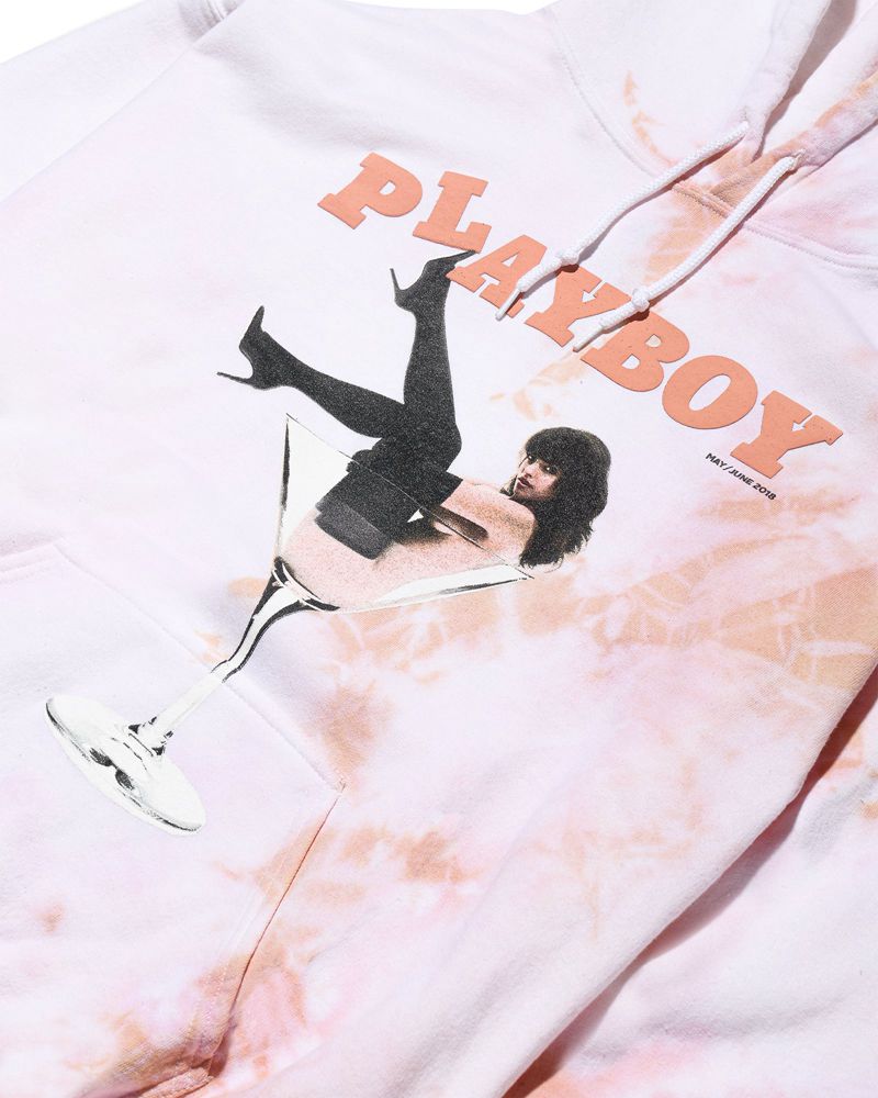 Sudadera Con Capucha Playboy May/June 2018 Cover Hombre Rosas | 1309-MTKWO