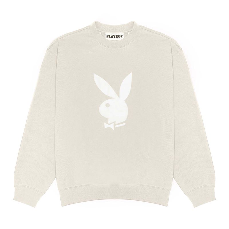 Sudadera Con Capucha Playboy Nuance Crewneck Hombre Vino | 8103-OKIJA