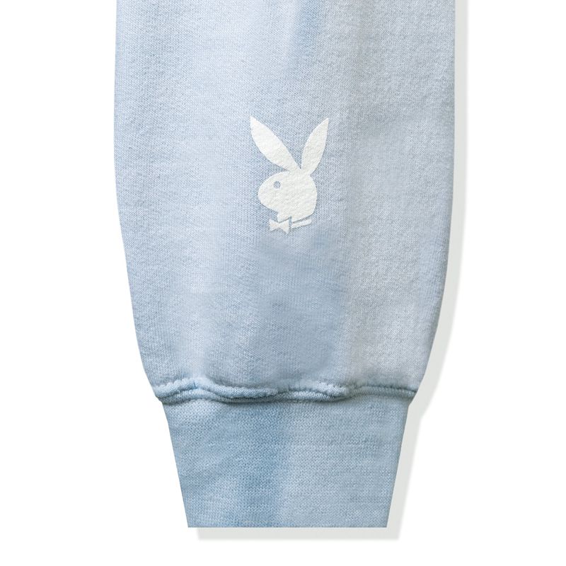 Sudadera Con Capucha Playboy Ombre Sunburst Hombre Grises | 0238-NBZOD