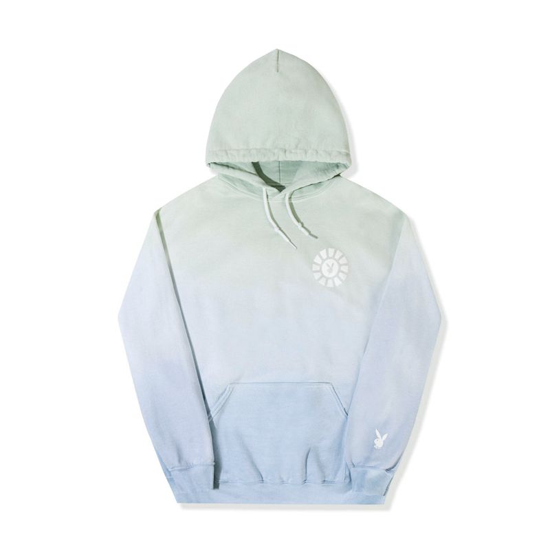 Sudadera Con Capucha Playboy Ombre Sunburst Hombre Grises | 0238-NBZOD