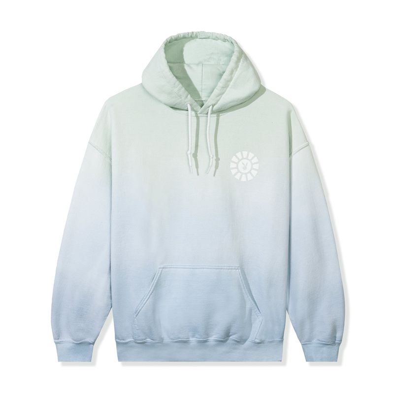 Sudadera Con Capucha Playboy Ombre Sunburst Mujer Grises Azules | 1274-CVGJU