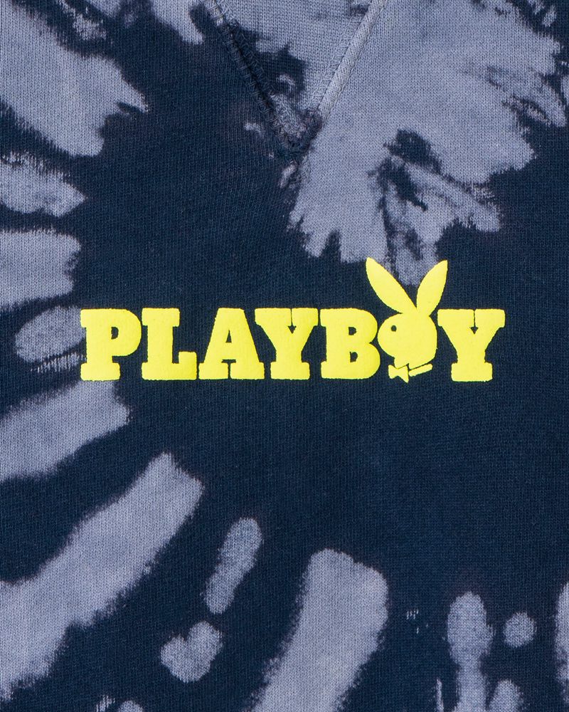 Sudadera Con Capucha Playboy Tie-Dye Au Naturel Mujer Negros Morados | 3452-OWNGK