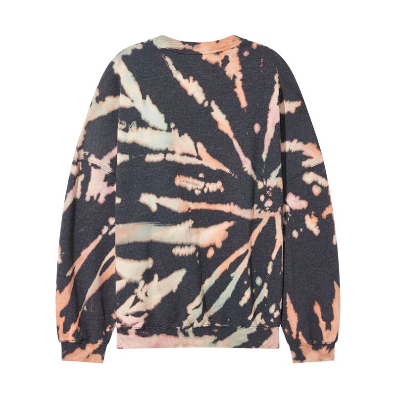 Sudadera Con Capucha Playboy Tie-Dye Grunge Crewneck Mujer Multicolor | 3859-ILNHW