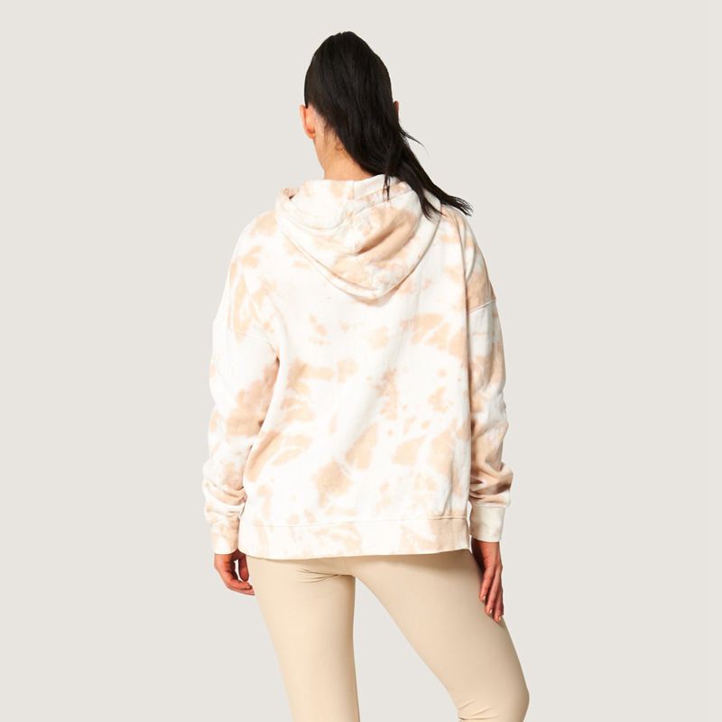 Sudadera Con Capucha Playboy Tie Dye Oversized Mujer Blancos Marrom | 5187-WDAPG