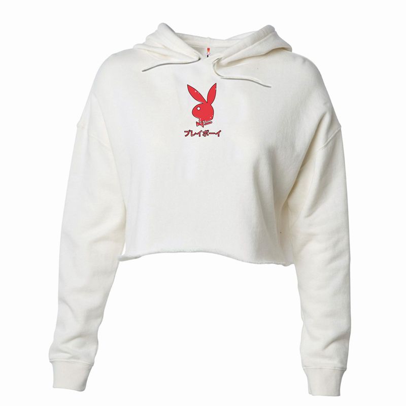 Sudadera Con Capucha Playboy Tokyo Rabbit Head Mujer Beige | 0592-UYPRB