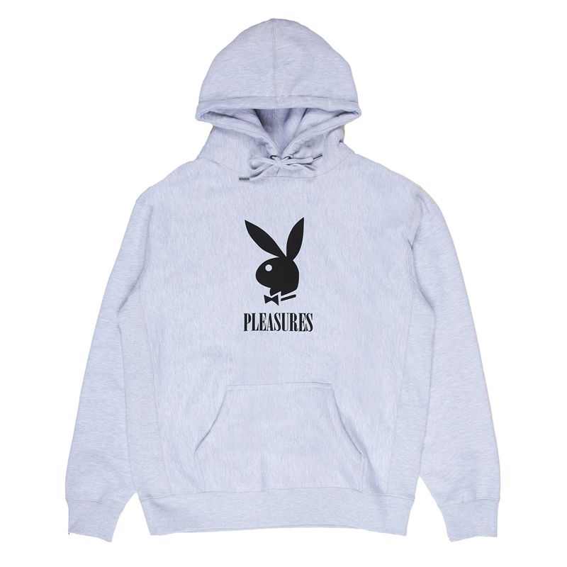 Sudadera Con Capucha Playboy X Pleasures Play Hombre Grises | 3406-XRNPZ