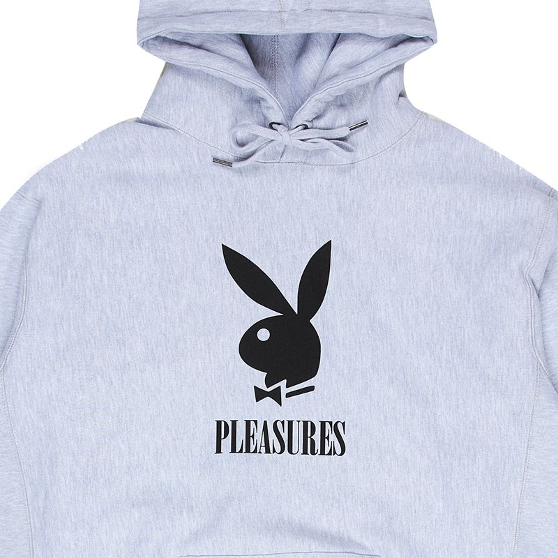 Sudadera Con Capucha Playboy X Pleasures Play Hombre Grises | 3406-XRNPZ