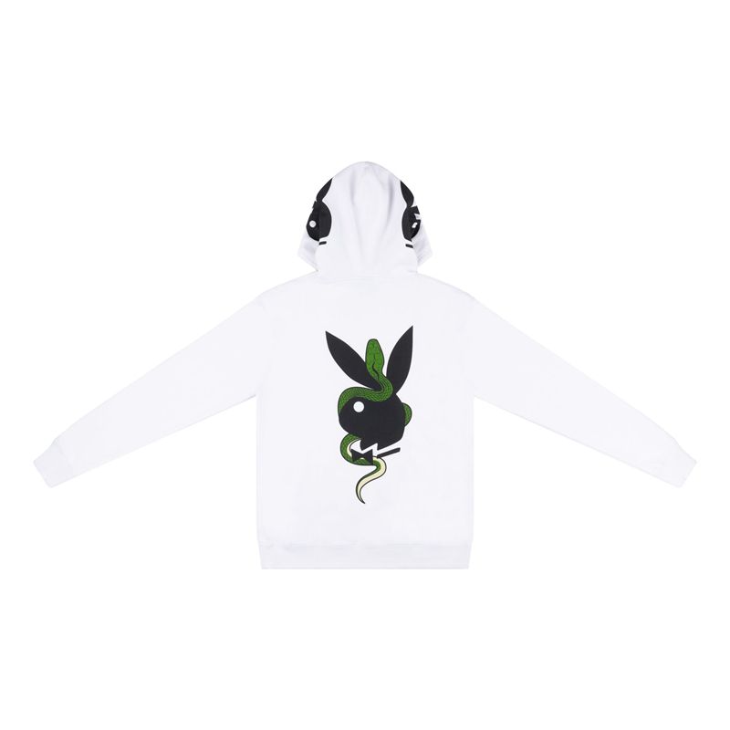 Sudadera Con Capucha Playboy X The Great Frog Hombre Blancos | 6015-VMGTO