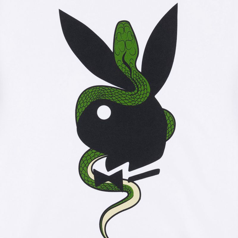 Sudadera Con Capucha Playboy X The Great Frog Hombre Blancos | 6015-VMGTO