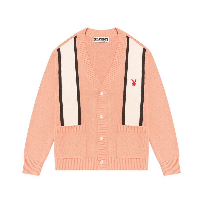 Suéteres Playboy Getaway Cardigan Hombre Rosas | 0986-NZAJG