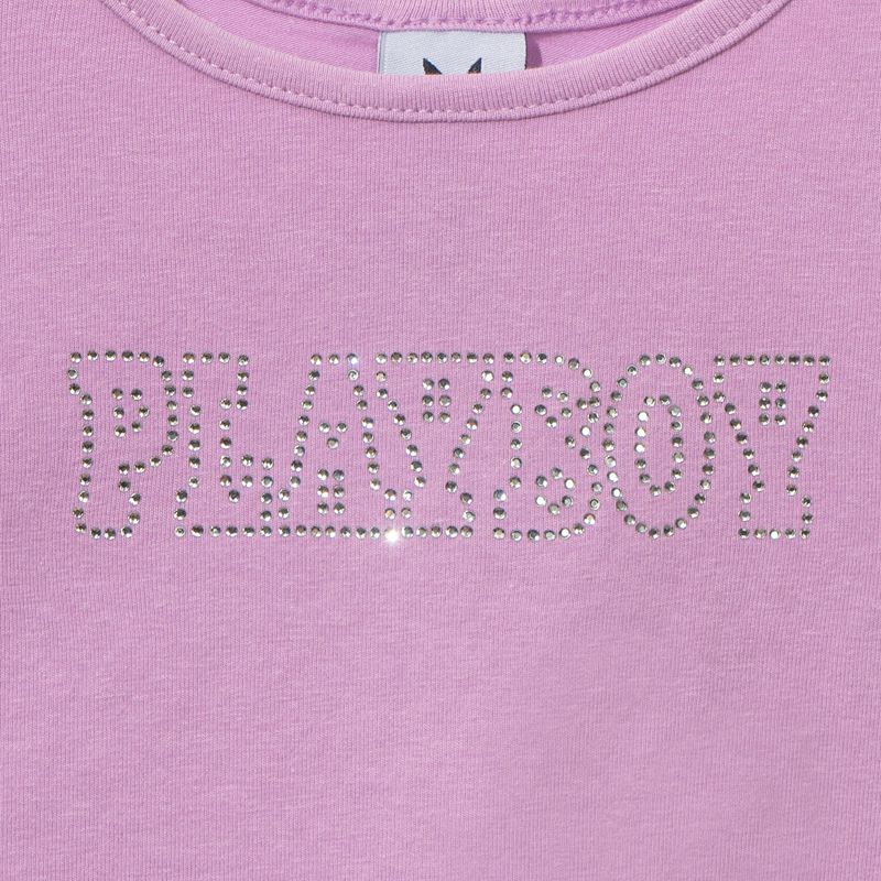 Tank Playboy Bedazzled Masthead Mujer Morados | 3820-QZPDR