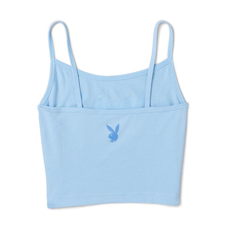 Tank Playboy Camper Mujer Azules | 1287-MTDVI