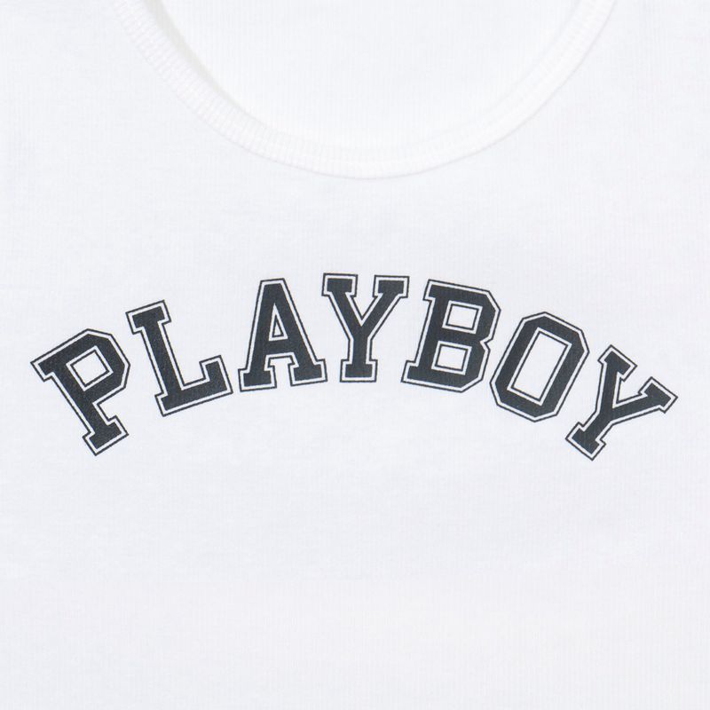 Tank Playboy Ribbed Mujer Morados | 0518-RXBFJ