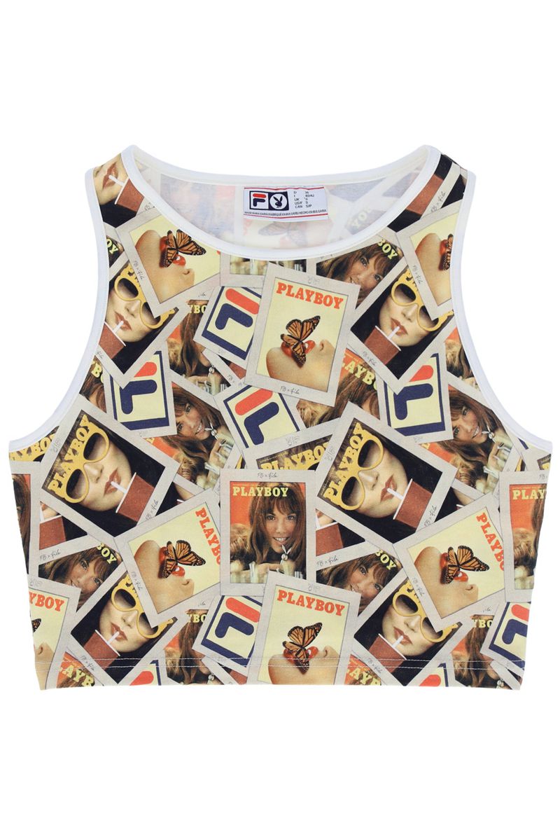 Tank Playboy X Fila Teri Mujer Multicolor | 5831-ZOSGI