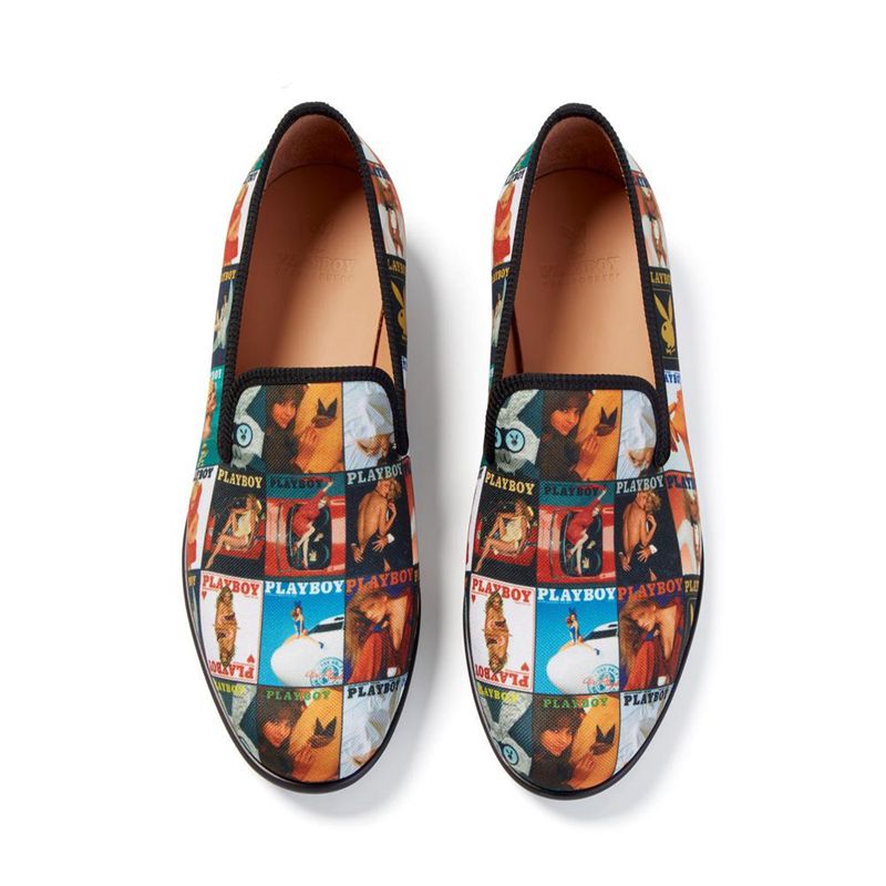 Zapatos Playboy Duke + Dexter Magazine Cover Loafers Hombre Multicolor | 5497-GRAMX