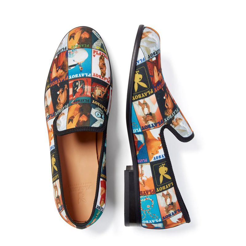 Zapatos Playboy Duke + Dexter Magazine Cover Loafers Hombre Multicolor | 5497-GRAMX