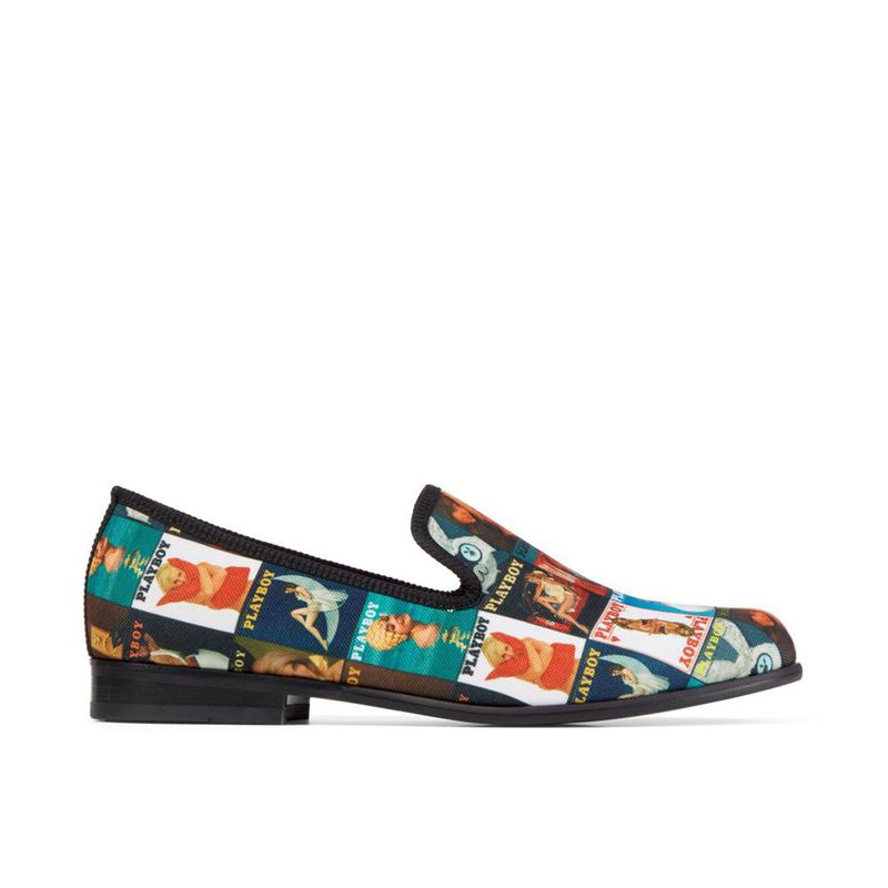 Zapatos Playboy Duke + Dexter Magazine Cover Loafers Hombre Multicolor | 5497-GRAMX