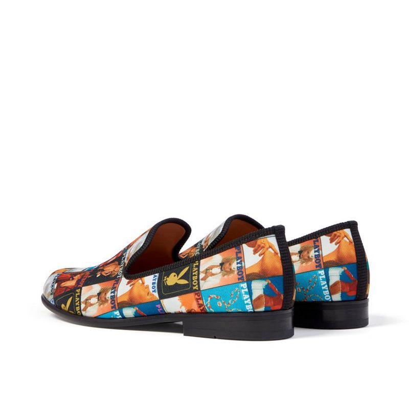 Zapatos Playboy Duke + Dexter Magazine Cover Loafers Hombre Multicolor | 5497-GRAMX