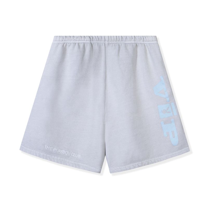 Bermudas Playboy Vip Club Sweat Hombre Grises | 8657-MJWUT