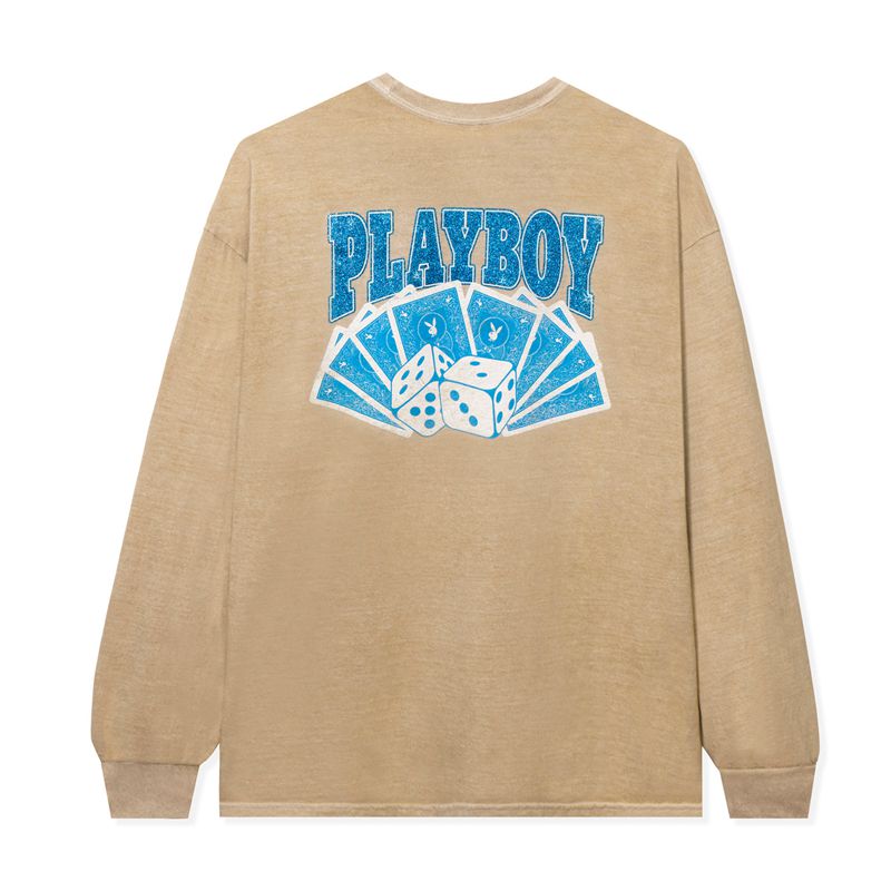 Camisas Playboy Casino Long Sleeve Hombre Marrom | 2893-KQEFH