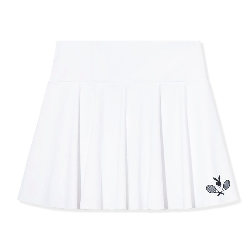 Falda Playboy Tenis Club Mujer Blancos | 9705-LZYWD