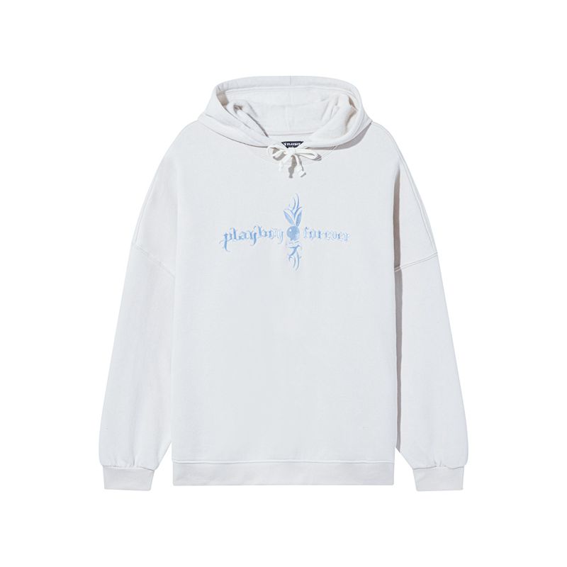 Sudadera Con Capucha Playboy Layered Mujer Morados | 3249-GIZJA