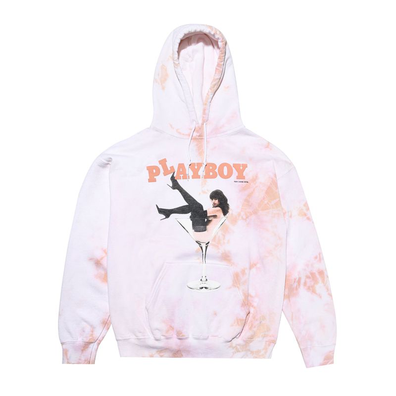 Sudadera Con Capucha Playboy May/June 2018 Cover Hombre Rosas | 1309-MTKWO