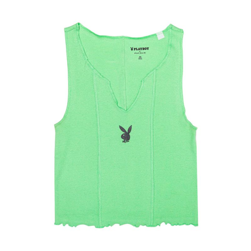 Tank Playboy Diy Mujer Verdes Verdes | 9412-TWJGH