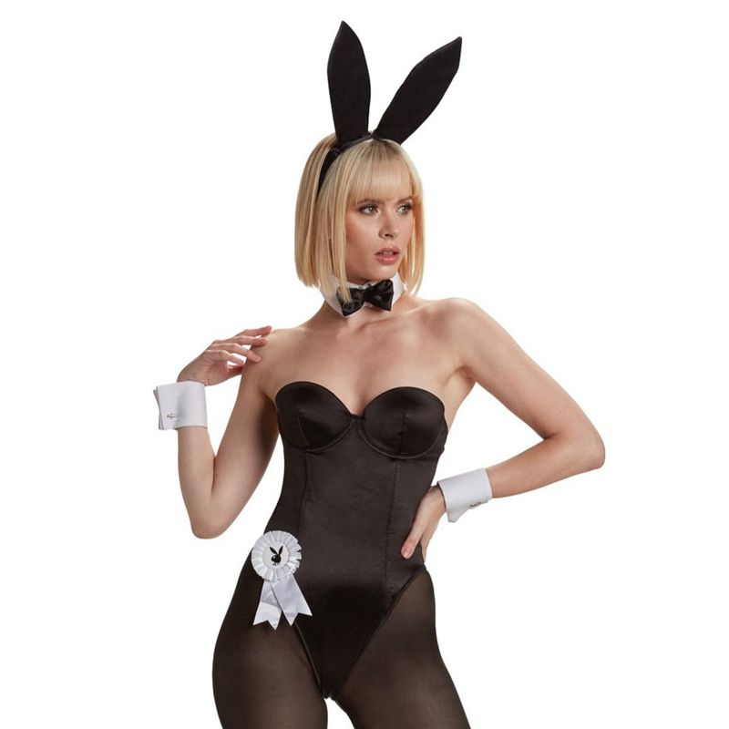 Traje De Conejo Playboy The Official Mujer Negros | 3874-DCGPX